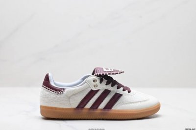 真标Adidas Originals Wales Bonner Samba Og桑巴舞系列绅士德训足球风百搭低帮休闲运动板鞋 货号:Ie0578 尺码:40 4