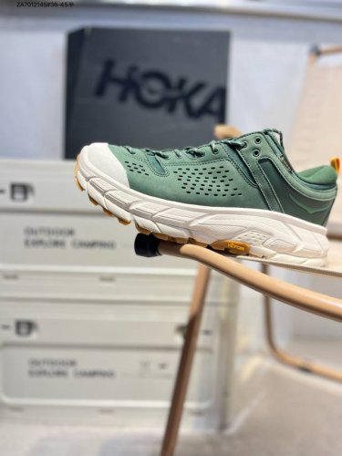 Hoka One One Tor Ultra Low 圆头减震耐磨低帮徒步鞋 #鞋款特别研发使用性能独特的几何形跑鞋中底，此种鞋底更厚、更高、回弹性也更好，除了