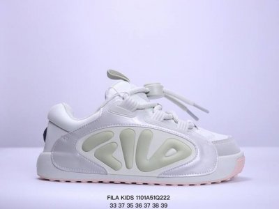 FILA KIDS 舒适百搭耐磨低帮儿童板鞋浅绿青少年 XM 1Q222