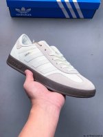 公司级！Clot X Adidas Origials Gazelle Indoor 陈冠希联名 三叶草复古休闲防滑耐磨低帮板鞋 0413281F24
