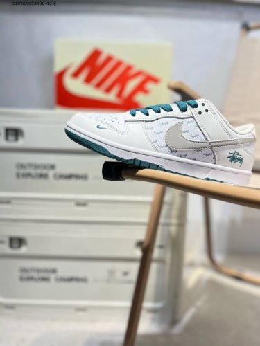 Nike Sb Dunk Low“斯图西联名” 周年高端定制 低帮休闲板鞋 定制鞋盒 超高清洁度 皮料切割干净无任何毛边 细节完美Xx2025 Qd766082