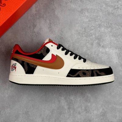 本地 核心私 公司级Nike Court Vision Lo联名 蛇年限定低帮百搭 透气休闲运动板鞋 兼顾舒适脚感和出众风范 演绎匠心之作 结构性的支撑贴合感结