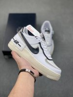 Nk Air Force 1 Shadow 轻量增高低帮百搭板鞋 拼接马卡龙 全新少女系解构主义设计双层轻量eva发泡中底+防滑rb橡胶外圈底鞋底 原楦头原纸板