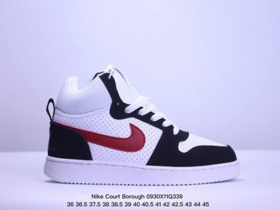 真标半码 Nike Court Borough 皮革舒适百搭防滑减震耐磨 中帮板鞋白蓝青 Xm0930Q339