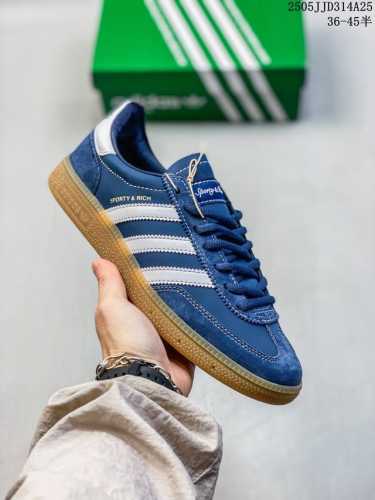 公司级Adidas Handball Spezial 官方正确版本 阿迪达斯经典款 复古休闲板鞋 全鞋采用反毛皮制作 牛筋耐磨大底 承载青春情怀的板鞋 经典三条