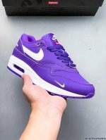 顶级纯原版本 头层皮打造市面最强工艺 耐克 Nike Nike Air Max 1 87 限定配色 气垫缓震跑步鞋 0417160H36