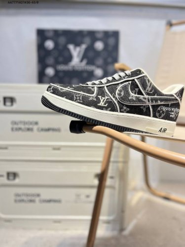 lv X Nk Air Force 1'07 Low 空军一号低帮休闲板鞋 #定制皮料 原楦原纸板 纯正空军版型 高清洁度 内置全掌气垫Sc9207 Aa777