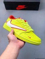 公司级头层！耐克Nike Air Jordan 1 Low Aj1乔1 倒勾低帮潮流缓运动休闲板鞋。Aj1 低帮拼接 完美版型真头层牛皮# 内置缓震气垫 原鞋开