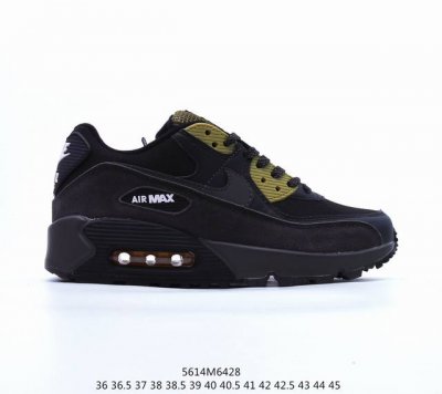 公司的耐克nike Air Max 90 经典复古小气垫缓震跑鞋 鞋面由皮和革织物打造，犀利的条线打造出酷劲十的足视觉效果 网布鞋增面强透气性，穿着为极舒适 经