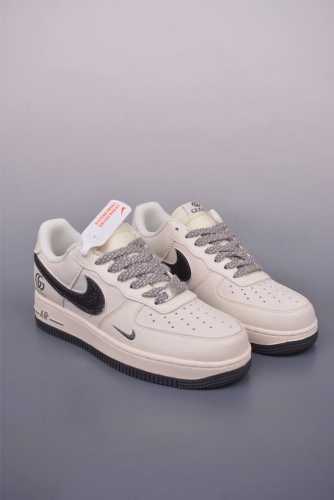 nike Air Force 1 Low Gucci联名 原楦头原纸板 打造纯正空军版型 专注外贸渠道 全掌内置蜂窝气垫 原盒配件 原厂中底钢印 拉帮完美 官方