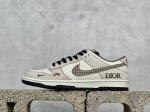 放店私 Nk Sb Dunk Low 迪奥联名 奶咖花勾 周年高端定制 低帮休闲板鞋 Dj2024-097 #定制鞋盒 大厂纯原品质出货 超高清洁度 皮料切割干