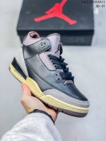 头层带半码 Air Jordan 3 Retro Black Cat 黑猫 Aj3 乔丹3代 Aj3 乔3 黑猫 乔丹篮球鞋系列 以飞人 Black Cat 绰