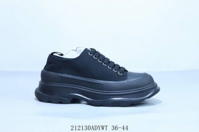 Alexander Mcqueen 亚历山大麦昆松糕鞋厚底增高帆布鞋 212130Adywt 36-44