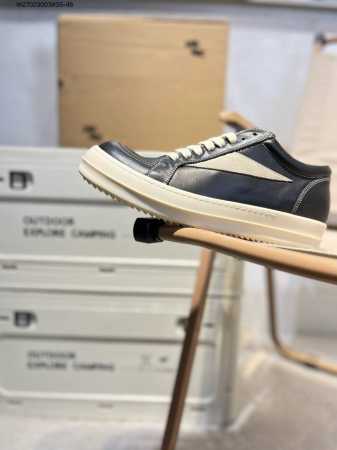 纯原 Rick Owens Drkshdw 瑞克 欧文斯低帮皮面时尚运动板鞋 灰色 二级市场已经7K以上 平台客户随意卖四位数 Ro广东原厂出品 纯原天花板 原 - 点击图像关闭