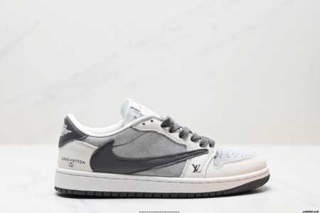 真标Aj1倒勾Travis Scott X Air Jordan 1 ” Reverse Mocha “ Aj1乔1 Ts 闪电 联名倒钩 低帮文化篮球鞋 货号 - 点击图像关闭