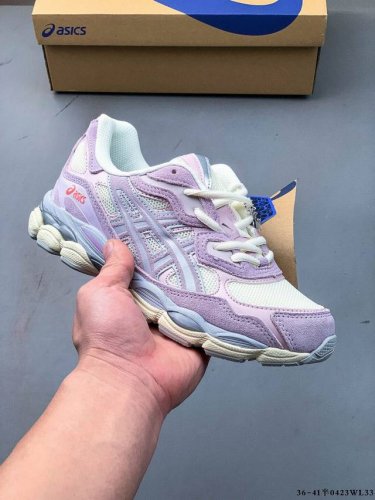 Asics 亚瑟士Gel-Nyc 2055透气网眼鞋面配合部分合成革材质 采用全新Ahar+橡胶材质 更加耐磨 0423Wl33