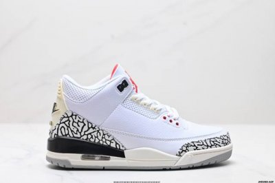 公司级air Jordan 3 Retro 迈克尔 乔丹aj3代中帮复古休闲运动文化篮球鞋 货号:Ct8532-140 尺码:36 36.5 37.5 38 3