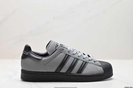 公司级阿迪达斯adidas三叶草 Originals Superstar”Embroidered Logo Black White“贝壳头经典百搭休闲运动板鞋 - 点击图像关闭