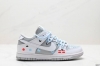 公司级绑绳off-White解构风定制，耐克nike Sb Dunk Low”Milk White Pink Smile“扣篮系列低帮休闲运动滑板板鞋 采用软质