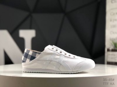 亚瑟士 Onitsuka Tiger鬼冢虎 Mexico 66 Slip-On 一脚蹬低帮夏季透气运动休闲鞋 货号:1183A437-102 尺码:35 36