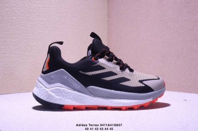 公司级Adidas阿迪达斯Terrex Soulstride Flow男子经典款户外徒步登山缓震防滑跑步鞋徒步运动鞋Adidas Terrex 徒步鞋将越野跑的