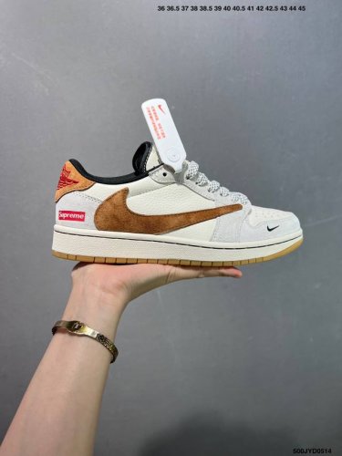 公司级 Air Jordan 1 ” Reverse Mocha “ Aj1乔1 T 联名低帮文化篮球鞋 完美品质出货 细节如图所示 鞋面切割工整 冲孔整齐干净