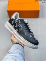 160 真标全新Lv路易威登Louis Vuitton Trainer Sneaker Low休闲运动文化百搭板鞋 尺码:40-45 编码：03Jgd357A2