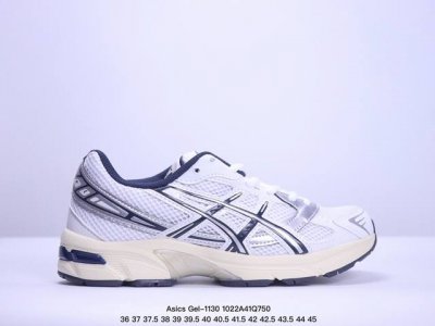 Asics Gel-1 亚瑟士运动跑步鞋 1A256-113 尺码：35～45 环保太空合成革配合透气网眼布鞋面材质 中底3D可视GEL缓震胶效果 升级EVA全