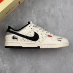 本地 核心私 Nike Sb Dunk Low 斯图西联名 立体黑勾 周年高端定制 低帮休闲板鞋 #定制鞋盒 大厂纯原品质出货 超高清洁度 皮料切割干净无任何毛