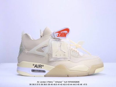 公司级aj4 Air Jordan 4 Retro ” Infrared “ Aj4乔4 男子文化篮球鞋 大厂出品 主力合作工厂 全新模具开发 纯正4代正确鞋型