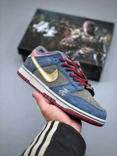 400支持放店 Nike Sb Dunk Low Pro 游戏主题 黑神话悟空 祥云龙纹 解构复古低帮休闲板鞋 #配件请勿遗失。配色灵感来源以游戏-黑神话悟空为