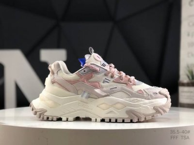 210 fila Fusion斐乐潮牌 Bianco 织物合成革 硬糖 拼接减震防滑耐磨透气 低帮 老爹鞋 货号:T12W521006Fbg 尺码:35-40