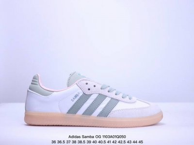 Adidas Originals Wb Pony Tonal Samba OG 桑巴舞系列绅士德训足球风百搭低帮休闲运动板鞋 货号:IH3371 尺码:36 3