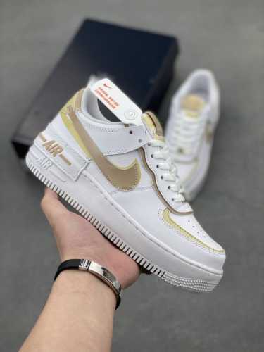 Nk Air Force 1 Shadow 轻量增高低帮百搭板鞋 拼接马卡龙 全新少女系解构主义设计双层轻量Eva发泡中底+防滑Rb橡胶外圈底鞋底 原楦头原纸板