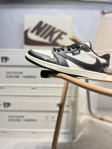 公司级头层皮北面 X 乔丹Air Jordan 1 Low Aj1低帮系列篮球鞋 官方同步配色 原装级产物 #拒绝公底 立体鞋型 细节完美 高清洁度Xz5749