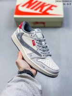 海外爆款限量发售！Travis Scott X Fragment Design X Jordan Air Jordan 1 Low Og Sp “斯图西联名 灰