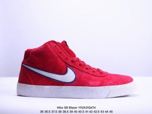 公司级Nike SB Zoom Blazer Mid 耐克 皮革 防滑减震耐磨 中帮板鞋 货号:923112 222 尺码:36 36.5 37.5 38 38