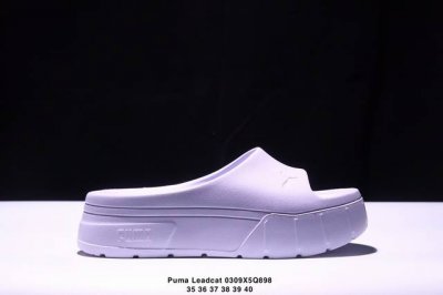 70 Puma Leadcat Ylm Slide Sandals 彪马 蕾哈娜Rihanna主理品牌Fenty联名设计款 一字带 耐磨发泡轻量缓震Eva中底