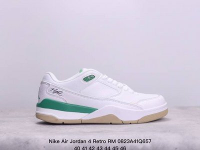 jordan 乔丹 采用翻毛皮组合粒面牛剖革鞋面材质，缜密定位拉帮及注胶效果，中底pu内嵌开窗式air缓震气垫颜值没的说！耐克nike Air Jordan 4
