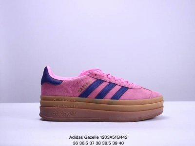 Cs版 Adidas Gazelle Bold系列 粉紫兰 35.5-40 货号h06122 Xm 3Q442