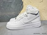 新品上市实拍 nike Air Force 1 High 空军一号高帮板鞋纯白Cw2 -111 Qdldwd2619