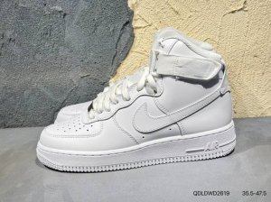 新品上市实拍 nike Air Force 1 High 空军一号高帮板鞋纯白Cw2 -111 Qdldwd2619