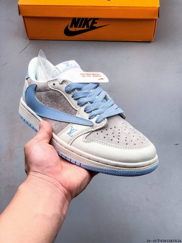 180 公司级！耐克Nike Air Jordan Low 1 乔1低帮倒勾经典休闲鞋 0302283X26
