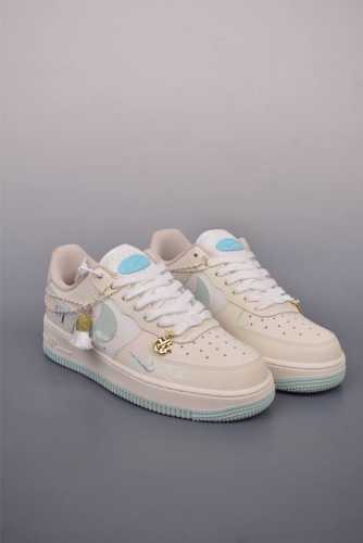 360 Nike Air Force 1 Low White Snake联名 原楦头原纸板 打造纯正空军版型 专注外贸渠道 全掌内置蜂窝气垫 原盒配件 原厂中