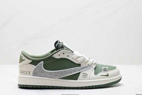 390 公司级Aj1倒勾Travis Scott X Air Jordan 1 ” Reverse Mocha “ Aj1乔1 Ts 闪电 联名倒钩 低帮文化篮
