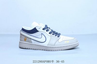 乔丹Air Jordan 1 Low Aj1 乔1低帮复古文化休闲运动篮球鞋 联名 221 Aporo半 36-45
