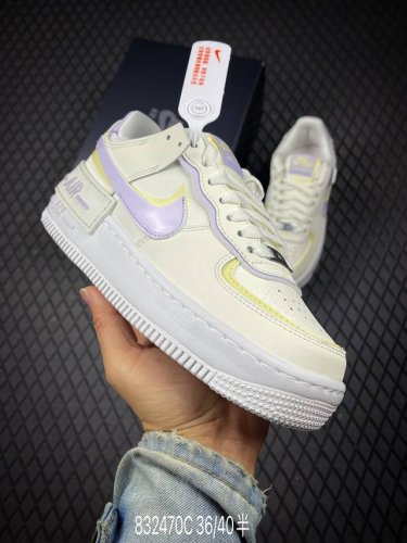 C Nk Air Force 1 Shadow 轻量增高低帮百搭板鞋”拼接马卡龙“ 全新少女系解构主义设计双层轻量Eva发泡中底+防滑Rb橡胶外圈底鞋底 原楦头
