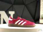 140 真标带半码Adidas Handball Spezial阿迪达斯经典款 复古休闲板鞋 #全鞋采用反毛皮制作 牛筋耐磨大底 承载青春情怀的板鞋 经典三条杠