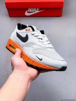 250 顶级纯原版本 头层皮打造市面最强工艺 耐克 Nike Nike Air Max 1/87 限定配色 气垫缓震跑步鞋 0325160H36