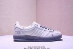 公司级Adidas Originals Gazelle Indoor Indoor Lv T头鞋 防滑耐磨轻便 低帮 板鞋 男女同款 白绿 以柔软的皮革鞋面搭配